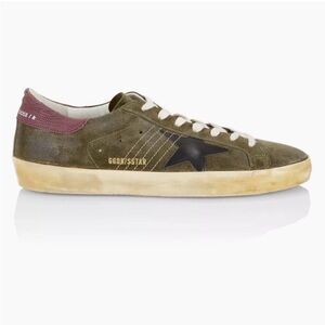 Golden Goose Khaki Sneakers with Black Star